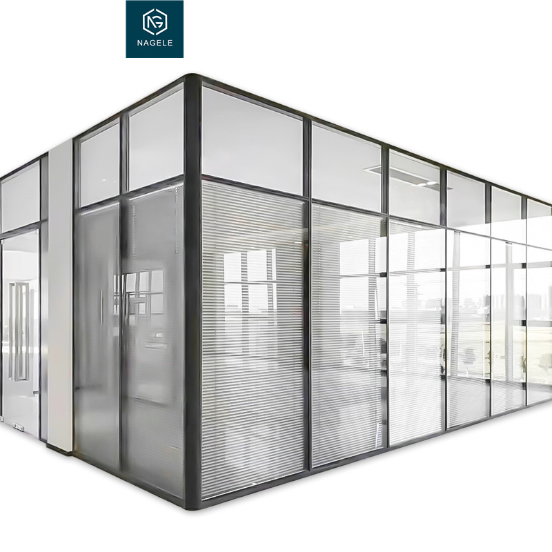 acoustic panel office partition curved two person free standing office glass partition