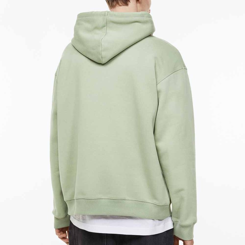 Pastel Grey Color Pullover Hoodie With Customized Kangaroo Pocket 50/50 Sweatshirt Hoodie For Men's Custom Neck Label Print