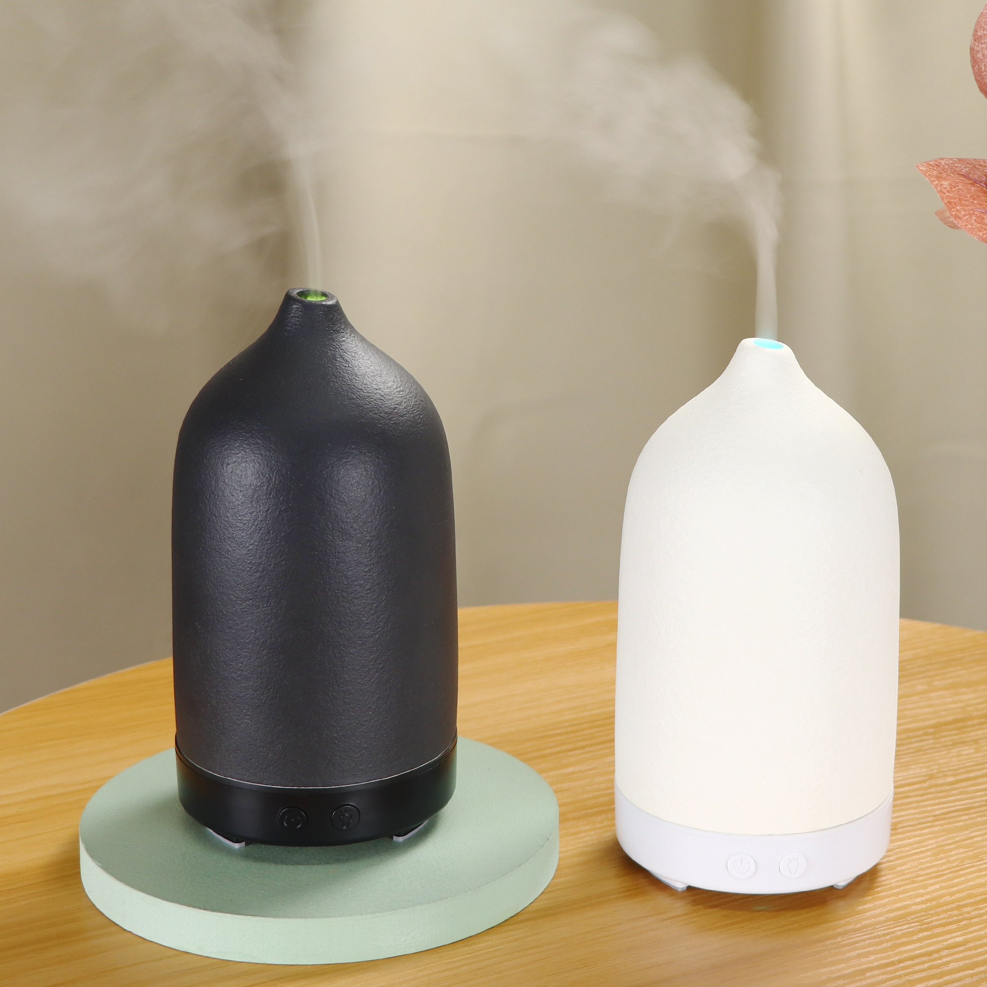 Factory price essential humidifier 100ML Ultrasonic Difuser Aromatherapy Essential Oil Ceramic Humidifier Diffuser