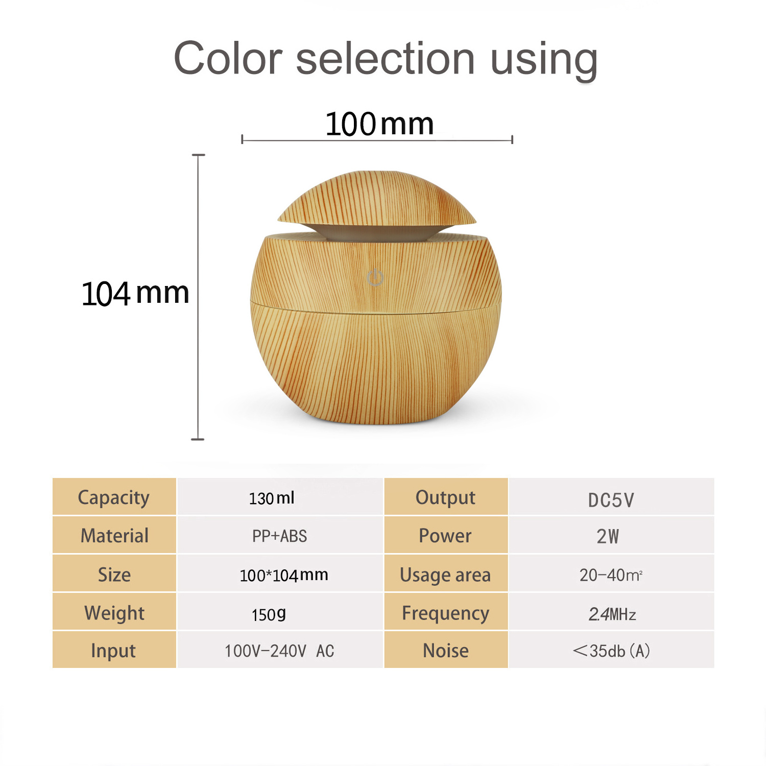 wireless humidifier 130ML Mini Aromatherapy Diffuser  table humidifier For Car mini humidifier