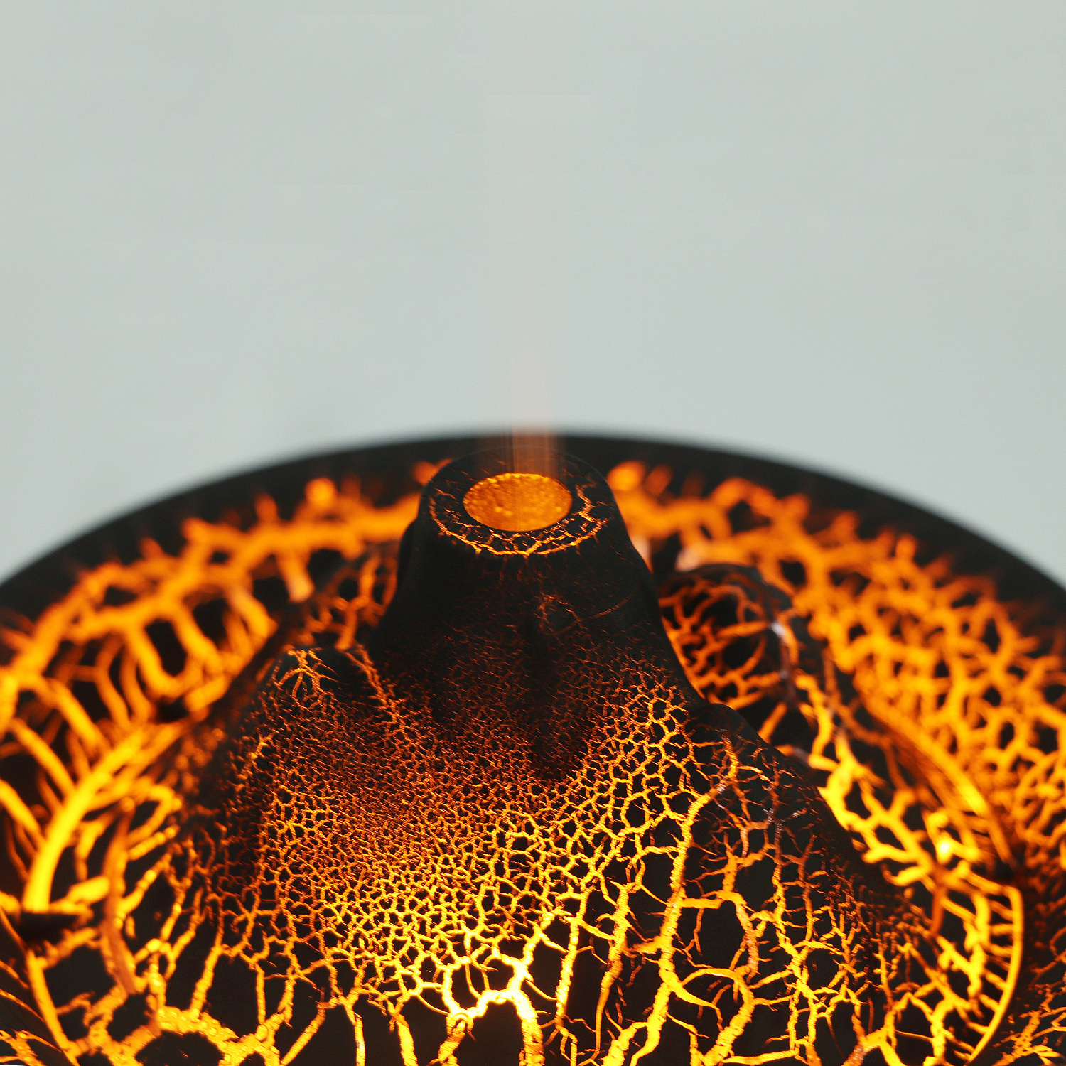 Flame Volcano Humidifier Aroma Diffuser Ultrasonic Mist Maker Fogger LED Essential Oil Fire Jellyfish Diffuser Fragrance Home