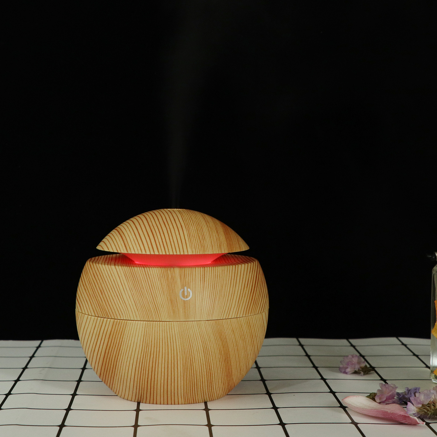 Hot Selling Portable USB Mini Aroma Essential Oil Diffuser Cool Mist Air Humidifier 7 Color LED Light For Home Bedroom Hotel