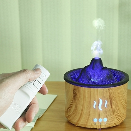 Flame Volcano Humidifier Aroma Diffuser Ultrasonic Mist Maker Fogger LED Essential Oil Fire Jellyfish Diffuser Fragrance Home