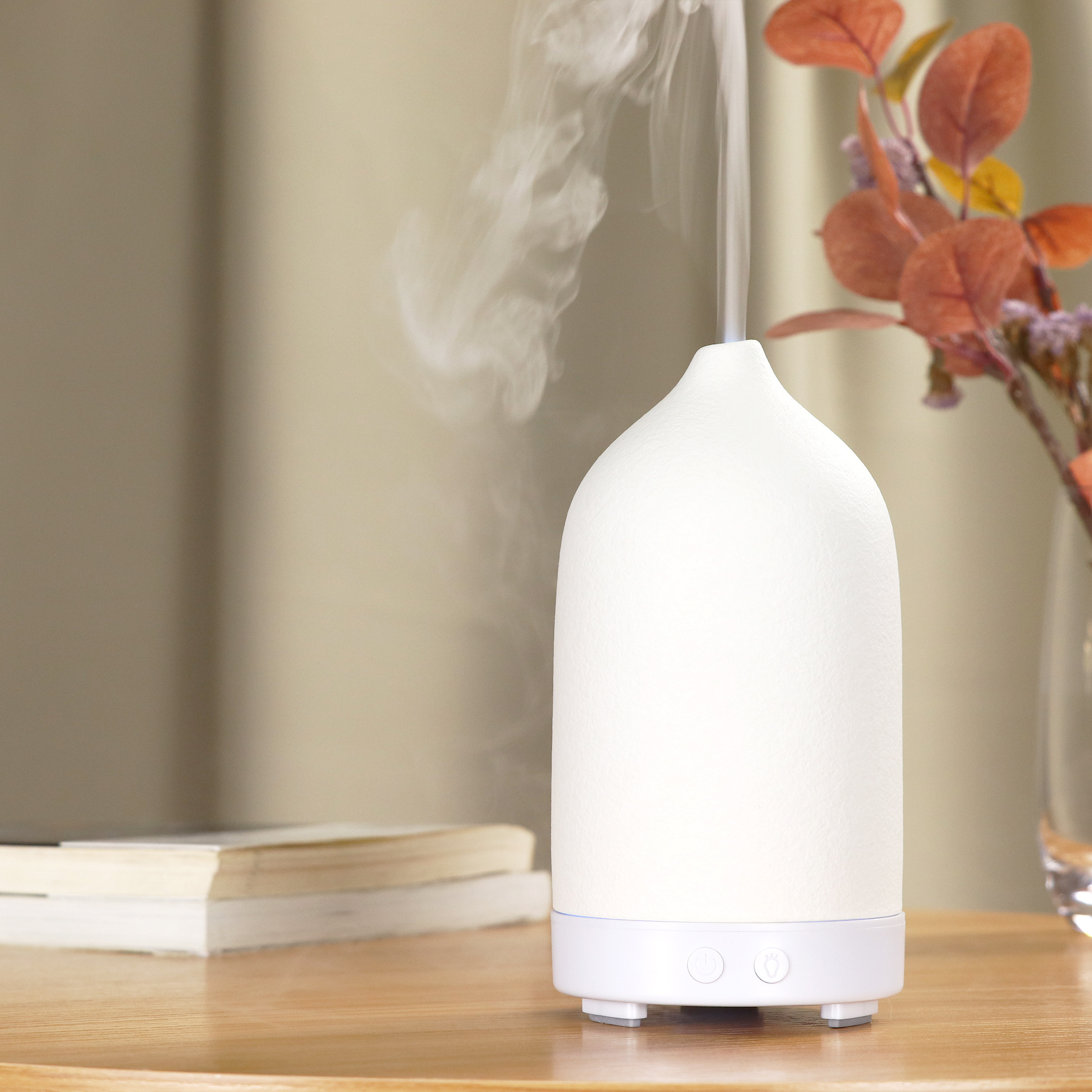 Factory price essential humidifier 100ML Ultrasonic Difuser Aromatherapy Essential Oil Ceramic Humidifier Diffuser