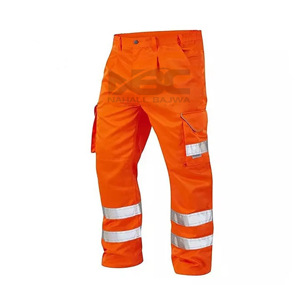 Spandex Cotton Reflective Tape Men Working Pant Customized Security Cargo Pockets Man Work wear Pant