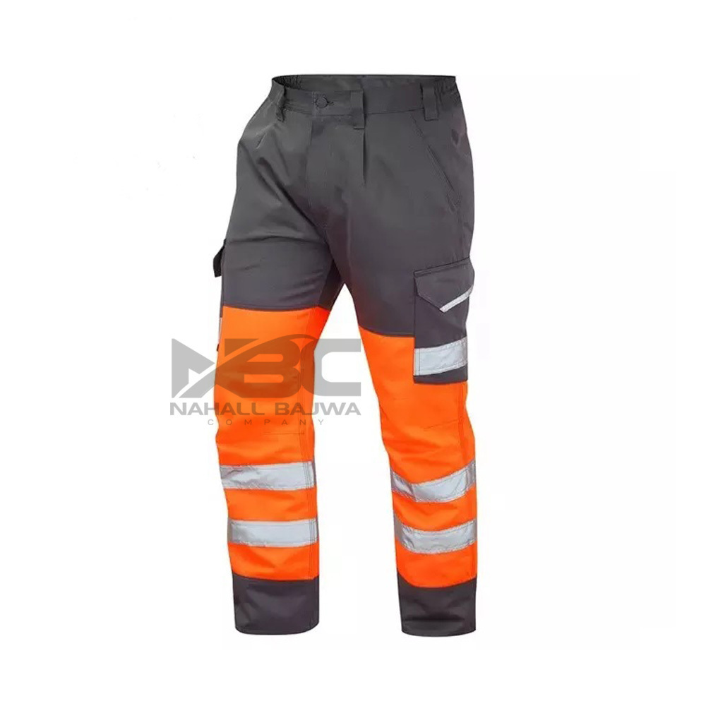 Spandex Cotton Reflective Tape Men Working Pant Customized Security Cargo Pockets Man Work wear Pant