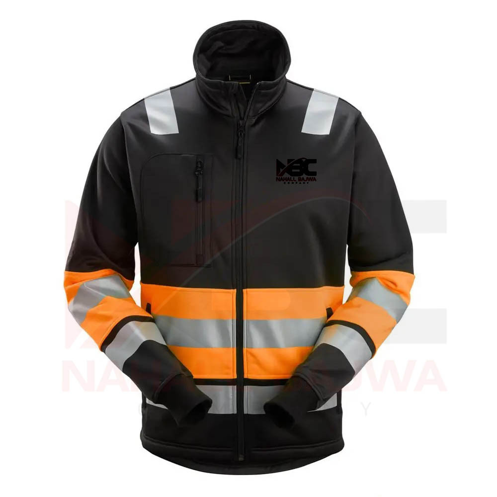 Top Selling High Visibility Jackets Full Zipper Reflective Safety Jacket.