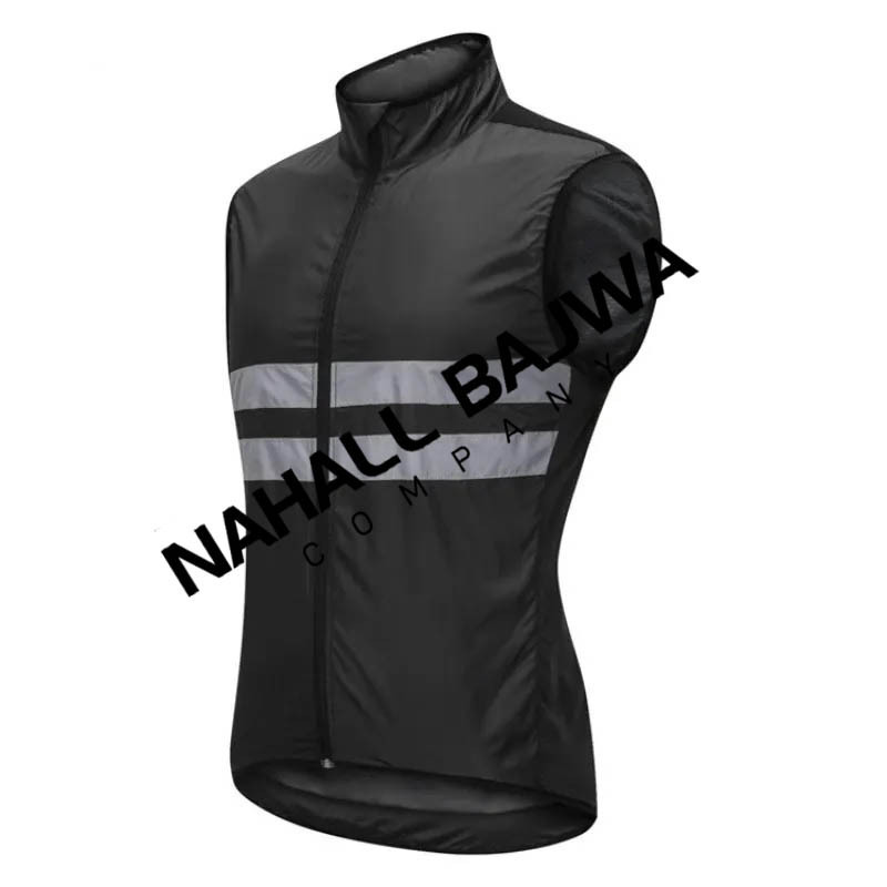 BLACK Safety Vest Wholesale High Reflective Running Visible Safety Vest.