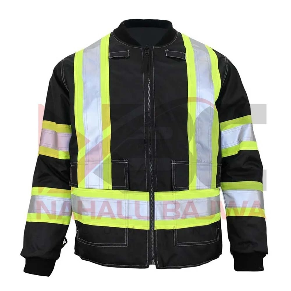 Hi VIS Viz High Visibility Jacket Workwear Construction Reflective Security Jacket Waterproof Jacket OEM.