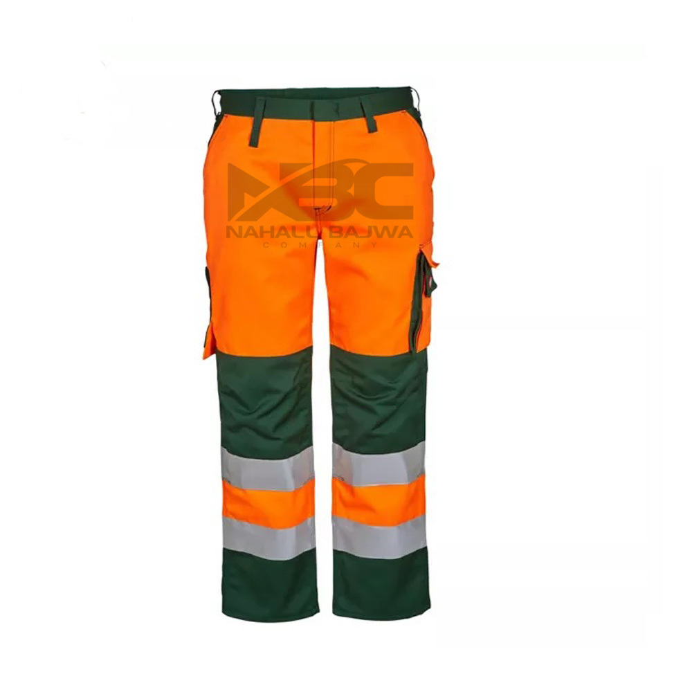 Spandex Cotton Reflective Tape Men Working Pant Customized Security Cargo Pockets Man Work wear Pant