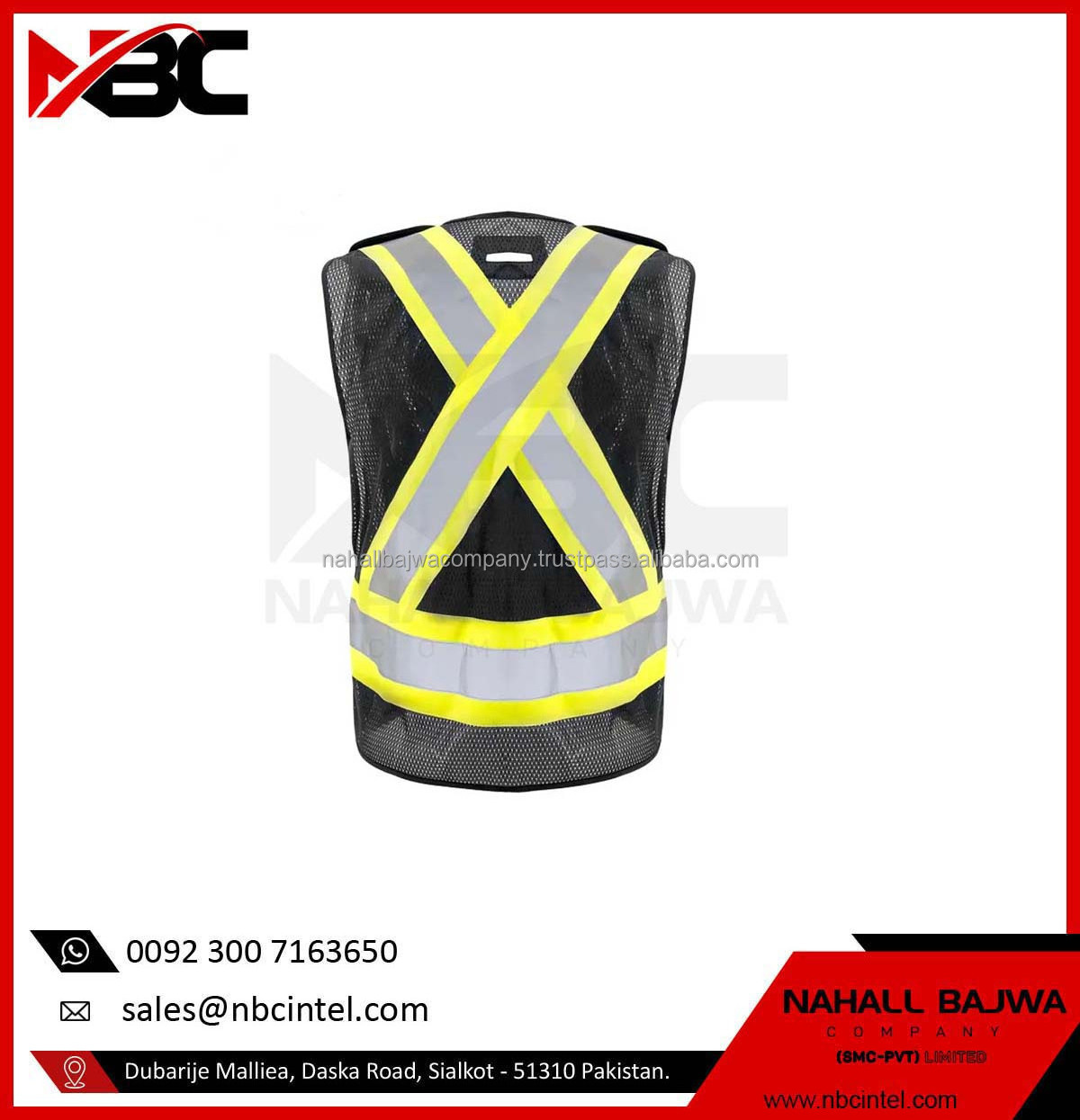 Custom multi pocket road safety work vest Men' working tool vest workwear.