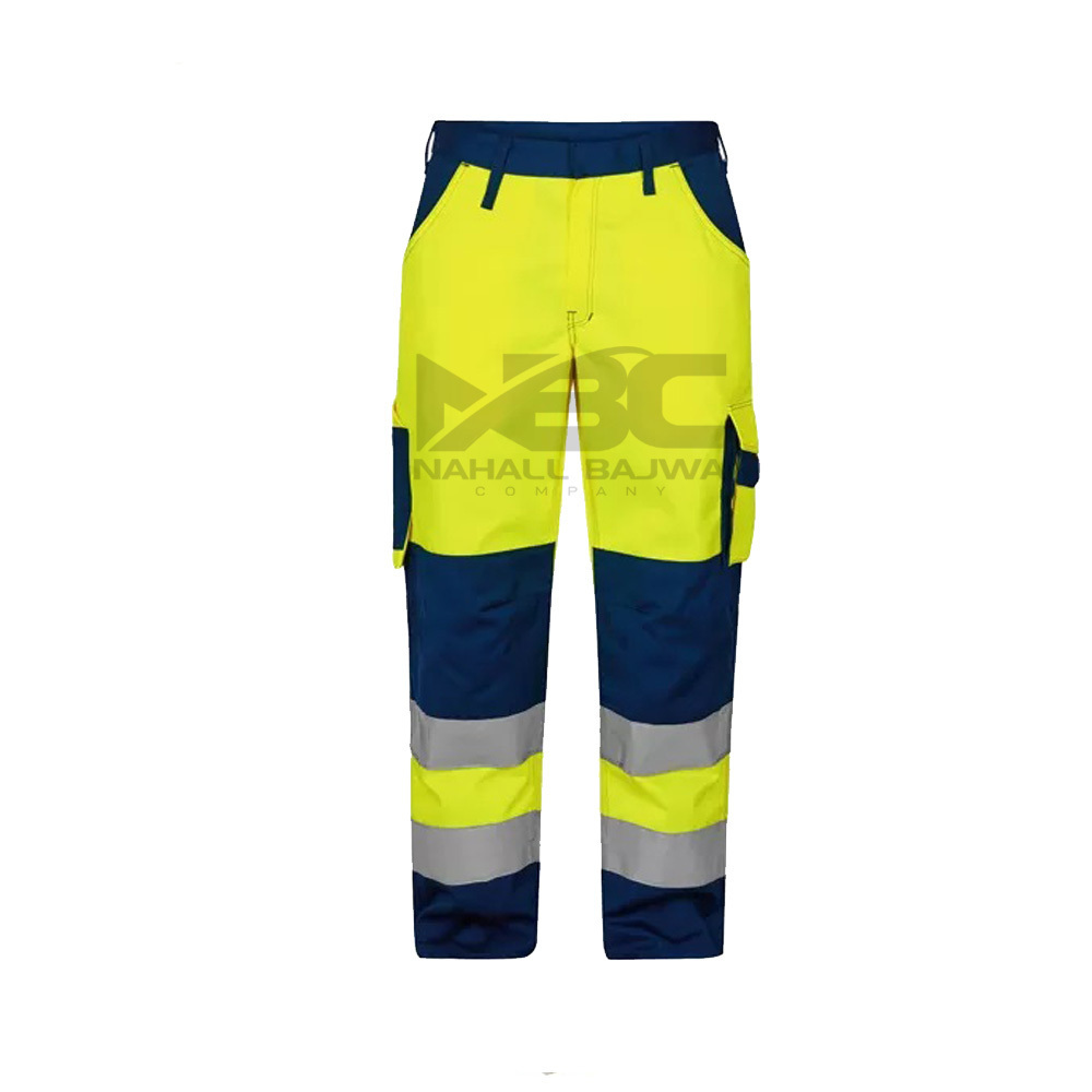 Spandex Cotton Reflective Tape Men Working Pant Customized Security Cargo Pockets Man Work wear Pant