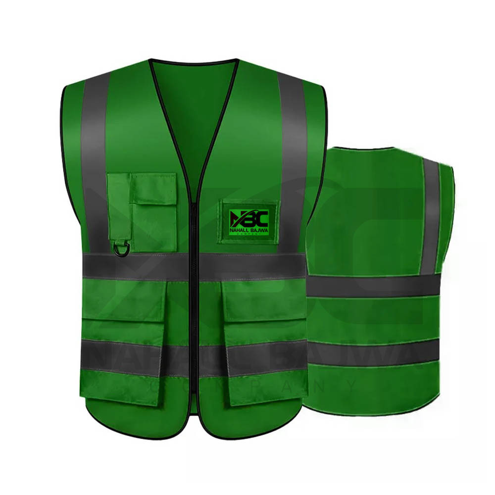 Red Customized Safty Vest Reflective Safety Vest High Visibility Vest.