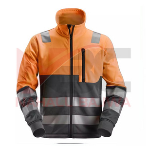 Top Selling High Visibility Jackets Full Zipper Reflective Safety Jacket.