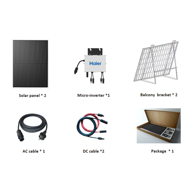 750W 1.5Kw 2.2Kw Solar Power System For Fridge Computer Tv Fan And Light Whole Home Balcony Off Grid System Solar Kit 2.2Kw