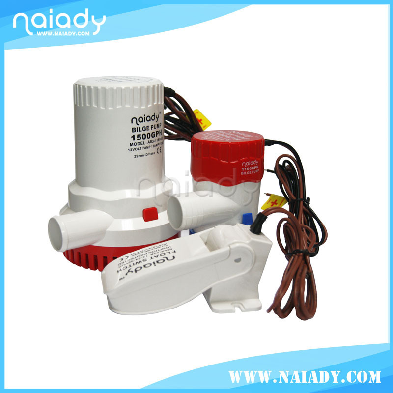 Naiady 1500GPH 12V non automatic submersible marine boat bilge pump