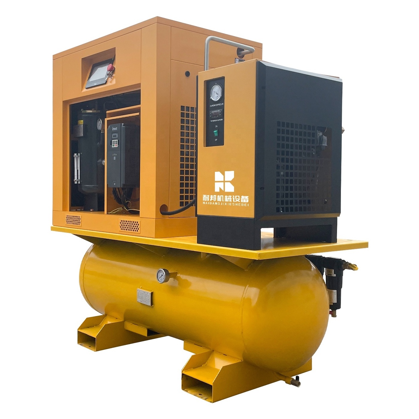 7.5kw 10hp gas air compressors with dryer and tank best air compressor price of pcp air compressor