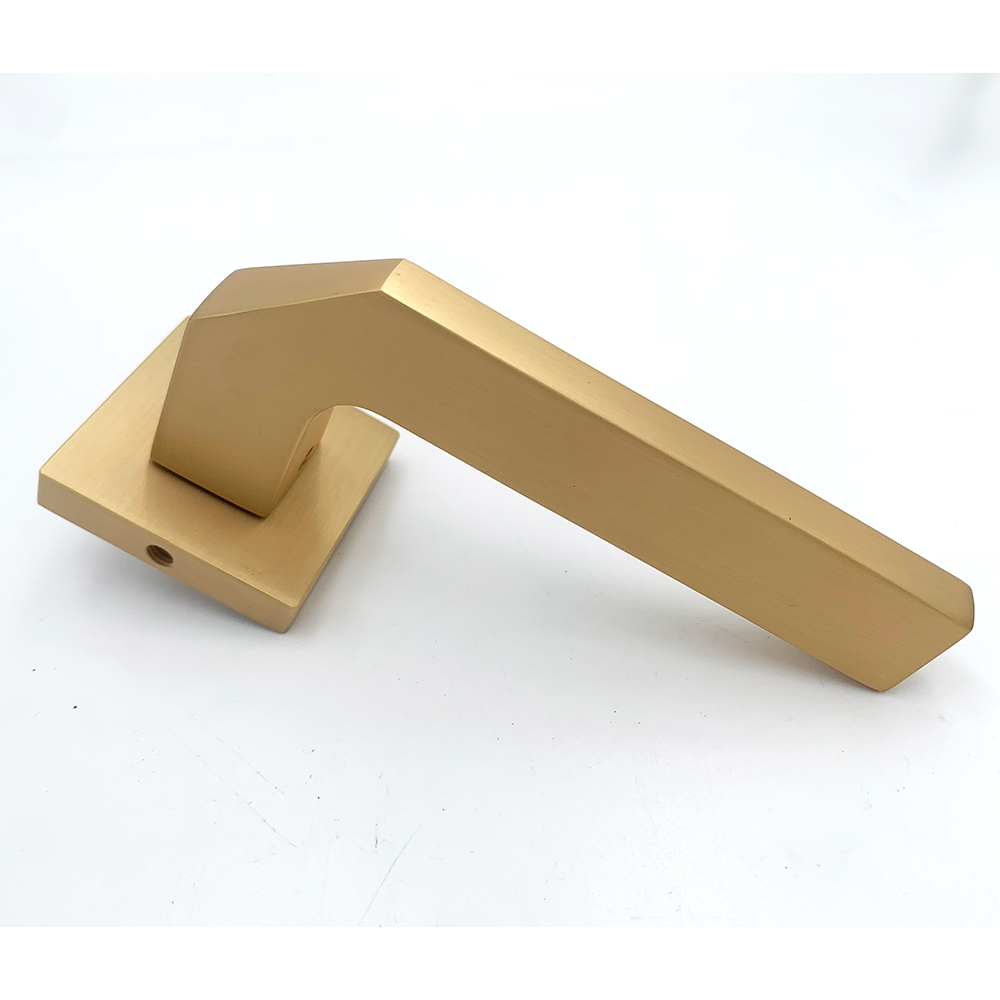 Quality zinc alloy matte door handles made in China, special door handles for bedroom corridors