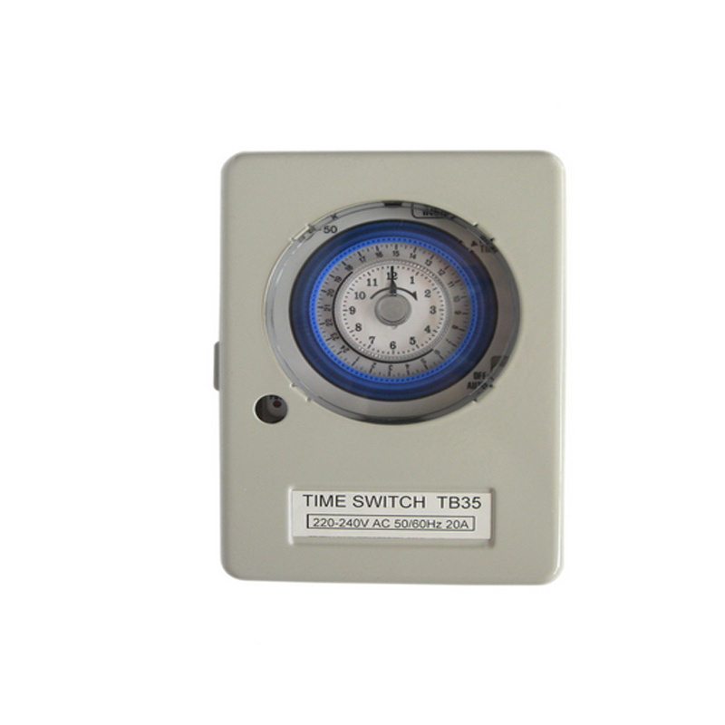 Naidian Produce Mechanical 24 Hour Timer TB-35  Timer Switch 220-240VAC Astronomical Time Switch with Iron Box