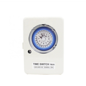 20A TB35 24 hour timer switch 220V volt   street light  with battery  3 phase timer switch relay