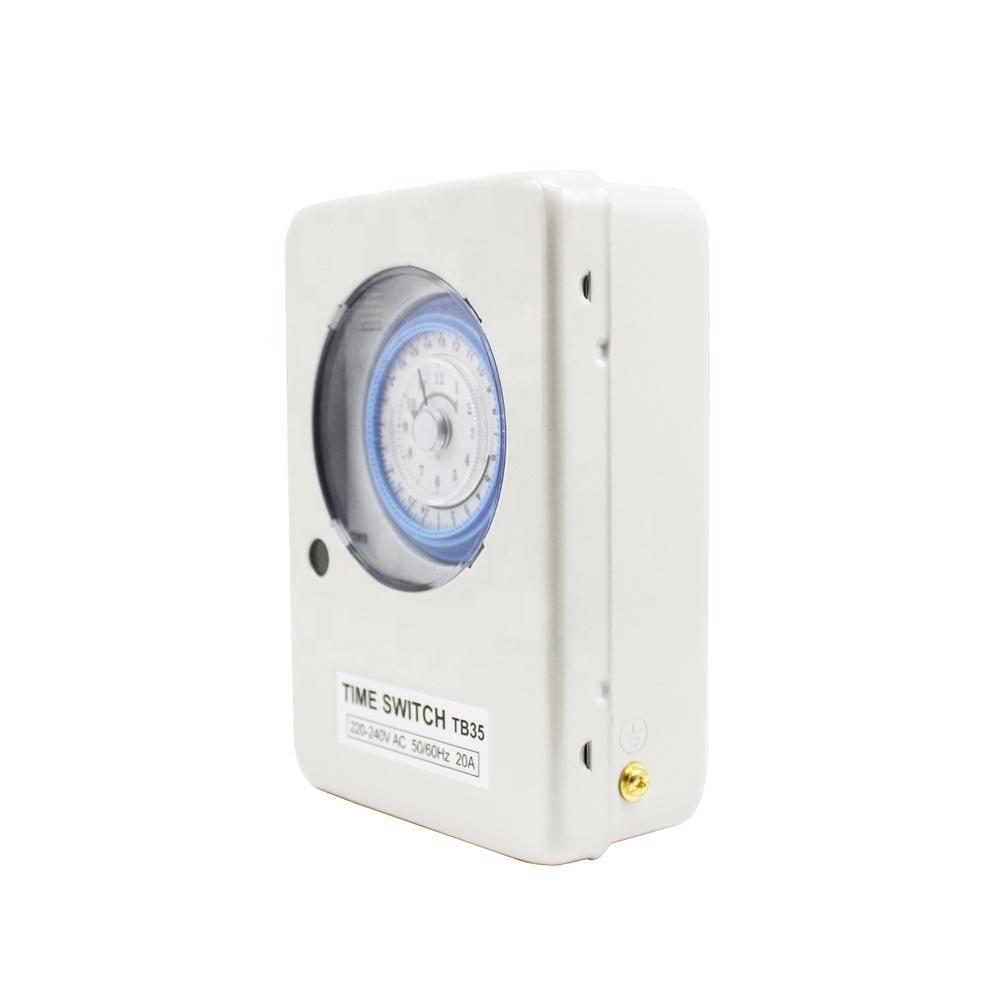 20A TB35 24 hour timer switch 220V volt   street light  with battery  3 phase timer switch relay