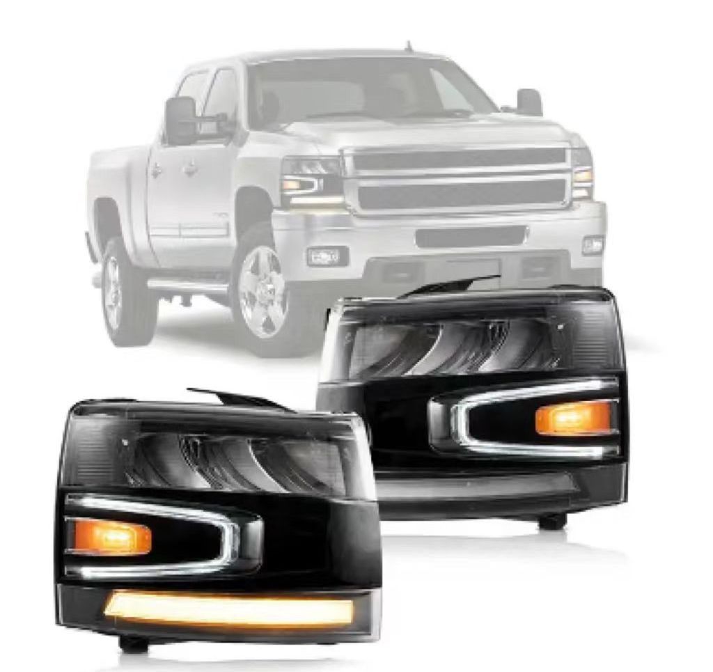 Factory Head Light Full LED Front Car Lamp 2007-2013 For Chevrolet Silverado 1500 2500HD 3500HD Headlights