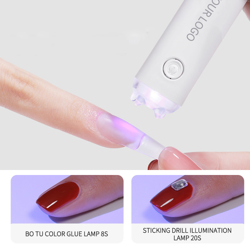 AMDMG Patent design handheld mini nail lamp uv led portable usb 3w gel led light mini uv nail lamp one finger nail lamp