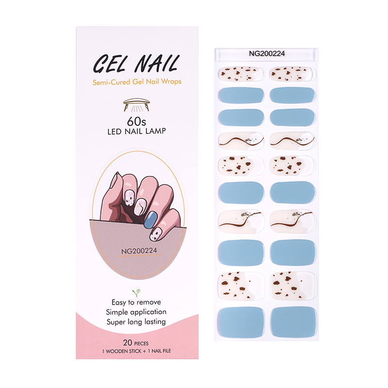 AMDMG semi cured gel nail sticker and light clear sunflower semi cured gel nail stickers semi-cured nail gel stickers