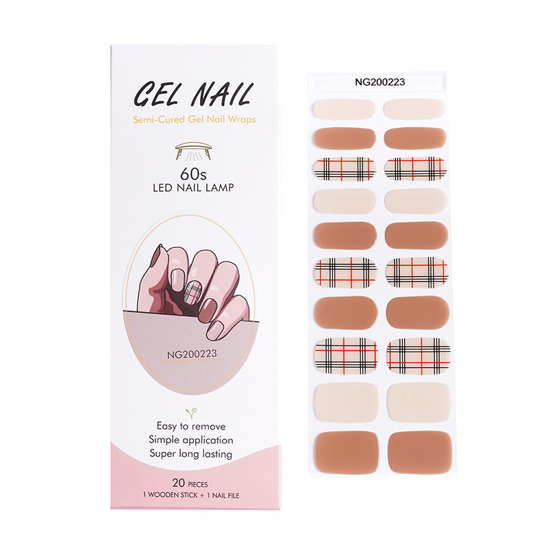 AMDMG semi cured gel nail sticker and light clear sunflower semi cured gel nail stickers semi-cured nail gel stickers