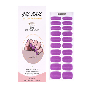 AMDMG semi cured gel nail sticker and light clear sunflower semi cured gel nail stickers semi-cured nail gel stickers