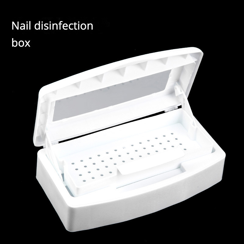 Nail beauty eyelash beauty tools plastic sterilizing trays Manicure disinfection box soaking cleaning portable case