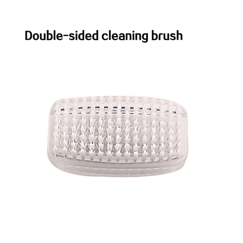 Sunshien Cleaning Nail Brush Fingernail Scrub Brush Two Sided Hand Scrubbing Brushes Soft Stiff Bristles Nails Toes Scrubber For