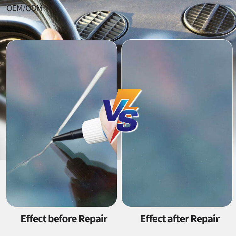 RS Custom LOGO Glass Repair UV Glue Windshield Repair Glue