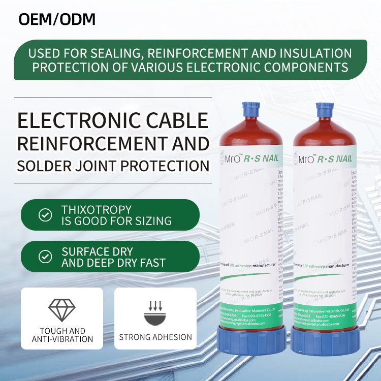 High Quality OEM Adhesives Glue Electronic Connector Reinforcement and Solder Joint Protection UV Glue