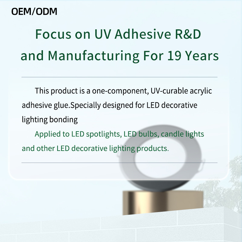 Manufacturer Cheap UV Glue OEM High Quality Adhesives LED Decorative Lighting Bonding UV Glue