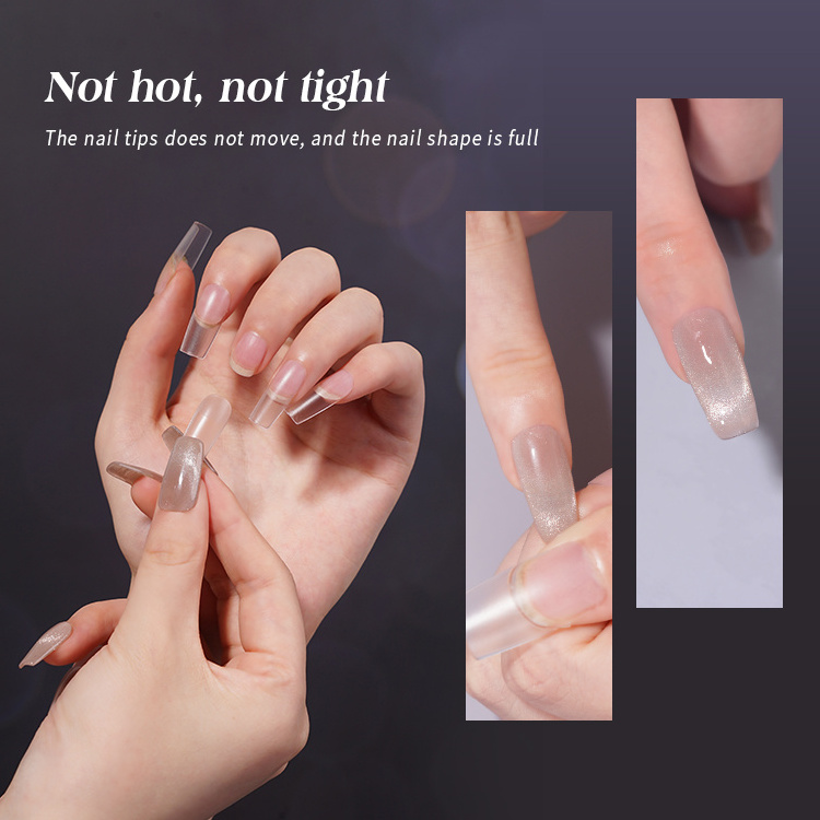 RS Gel Polish Nail Free Sample Soak Off Nails Suppliers Custom New Design Press on Nail Tips Glue