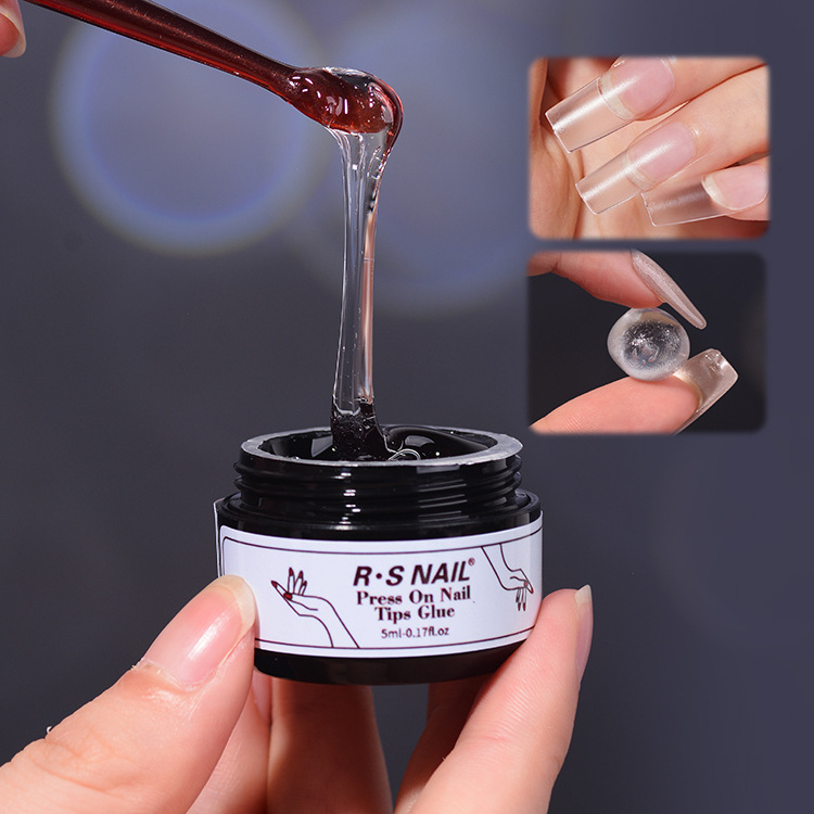 RS Gel Polish Nail Free Sample Soak Off Nails Suppliers Custom New Design Press on Nail Tips Glue