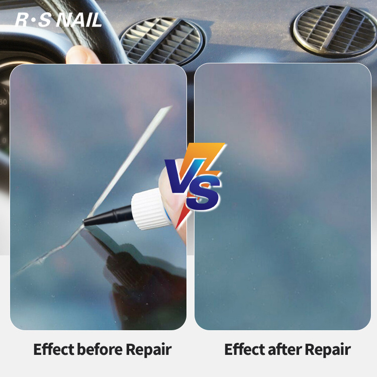 RS nail UV Resin Windshield Auto Windshield Crack Repair Kit Repair windshield cracks