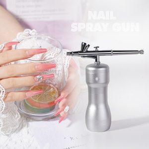 Airbrush Tool Dual Action Gravity Feed 0.3mm Nozzle Spray Gun for Nail Art