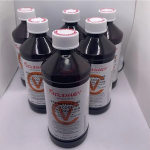 500ml 16 oz PET Amber Bottle with Red CRC Caps syrup bottle for Wockhardt Tris Quagen Akorn Nostrum PAI Qualitest TEVA labels