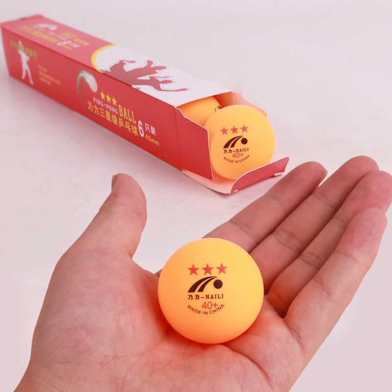 Factory Wholesale High Quality Durable ABS 3 Star Custom Logo Seamed Table Tennis Balls