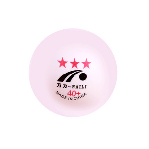 The Factory wholesale High Quality  Naili 40+ 3 star ABS material professional table tennis ball