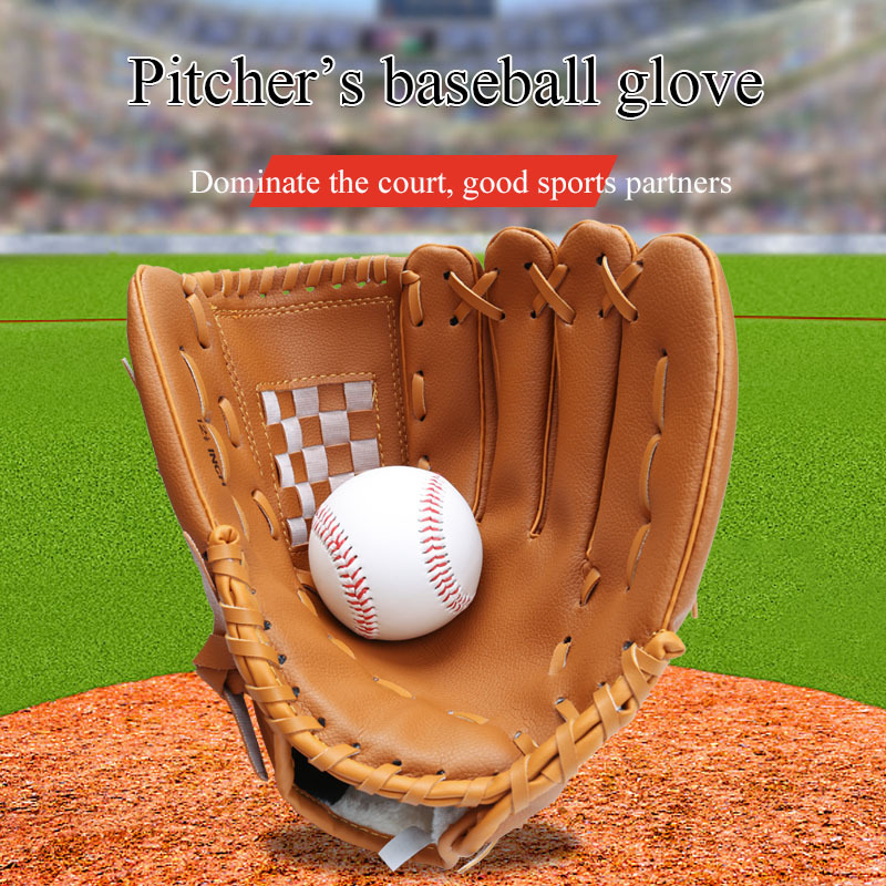 Baseball Glove Sports Batting Gloves High Quality Leather Adjustable Adult, Youth, Children