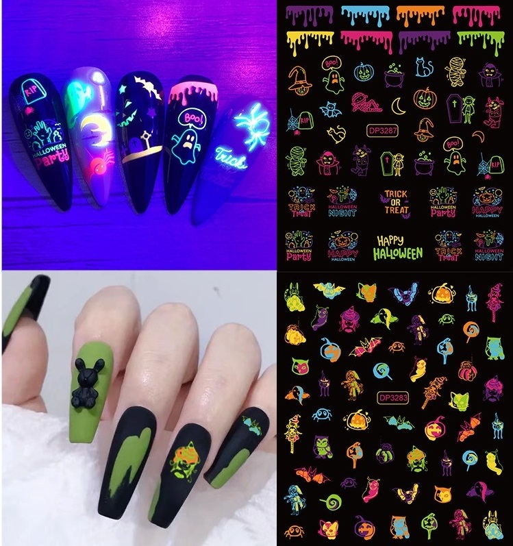 Nail art 20213D cartoon kids kawaii Moon nail designs art decoration decals wraps nail stickers luxury