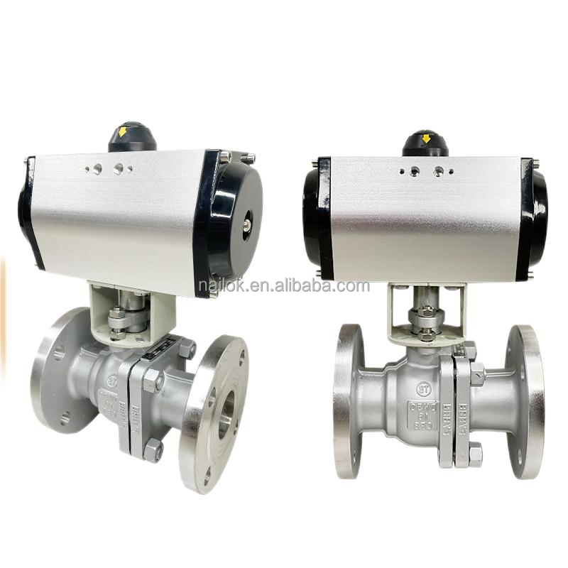 China Manufacturer Electric 220V Flange End 3 Way Motorized 4 Inch Ball Valve Single Double Acting Pneumatic Actuator Ball Valve