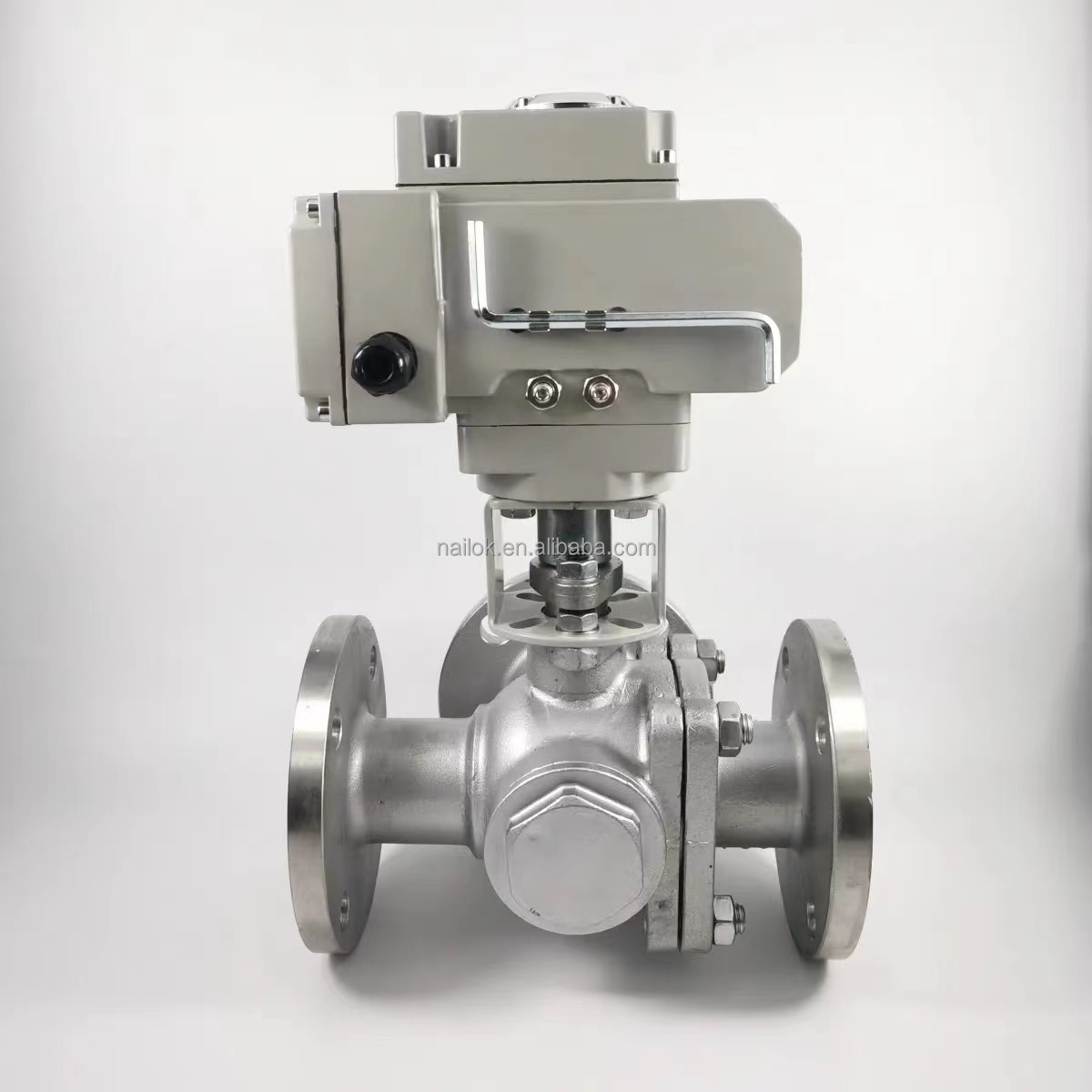 China Manufacturer Electric 220V Flange End 3 Way Motorized 4 Inch Ball Valve Single Double Acting Pneumatic Actuator Ball Valve