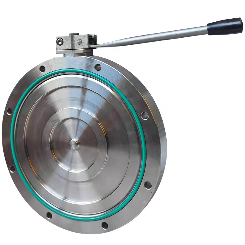 Manual Vacuum Butterfly Valve GI Type High Vacuum Stainless Steel Cast Air Wafer Butterfly Valve DN80 DN200 Hastelloy Alloy