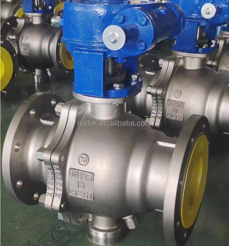 Metal Seat Stainless Steel Casting CF8 Flange Manual Ball Valve Hard Seal Silica Sol DN50 PN10 PN40 Ball Valves