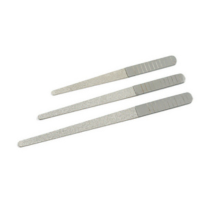 Private Label Professional Double Side Stainless Steel Reusable Metal Manicure Pedicure Tool Nail File