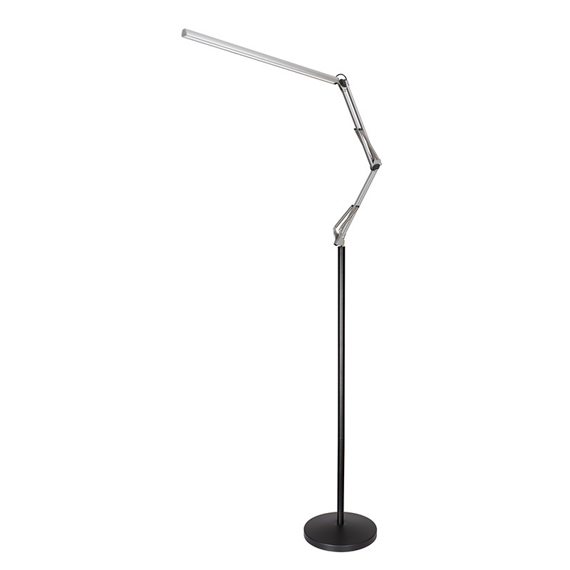 Factory Metal Adjustable Flexible Reading Swing Arm Dimmable Drafting Architect Task LED Floor Nail Table Salon Lamp